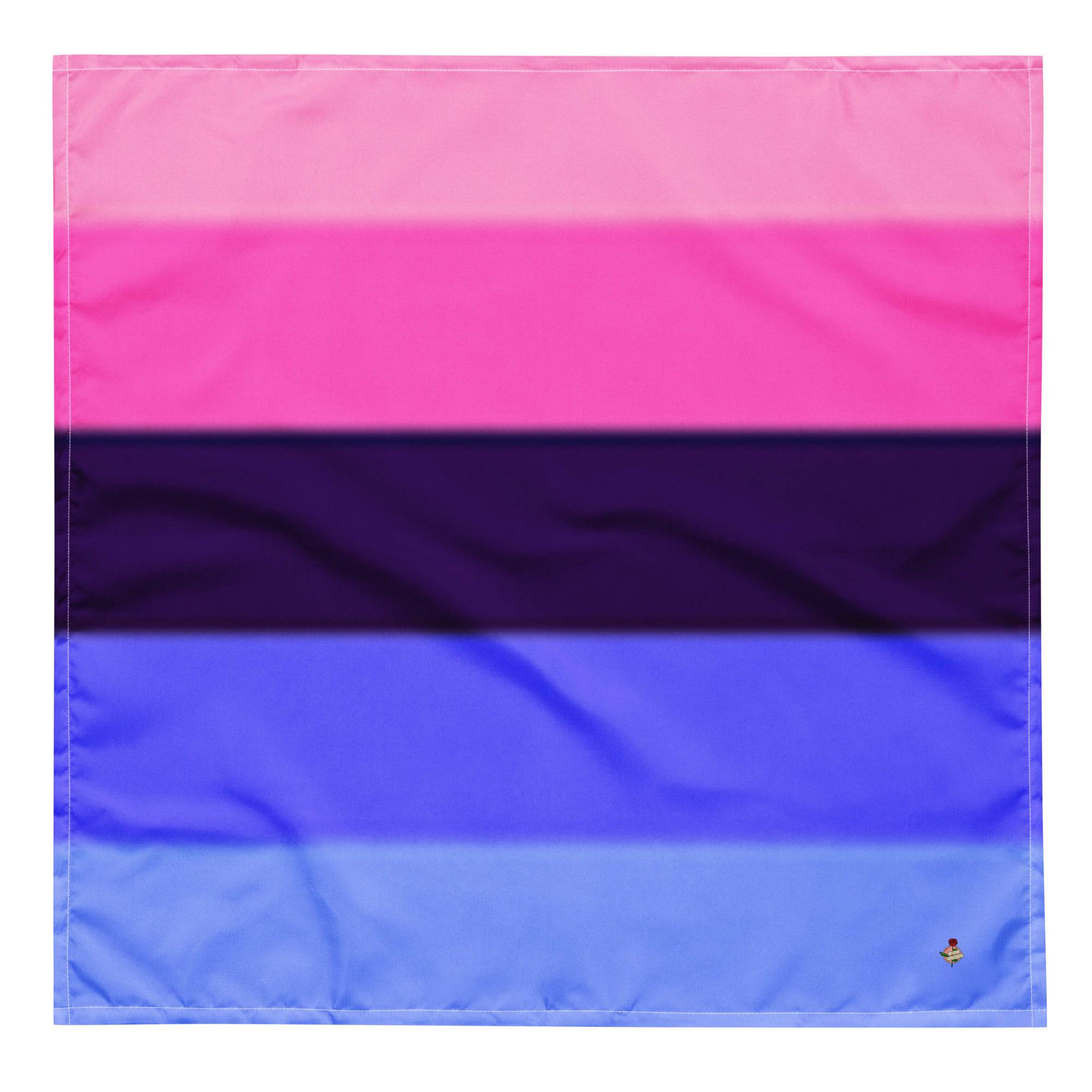 Omni pride flag bandana, view 4 — Rose Gold Co