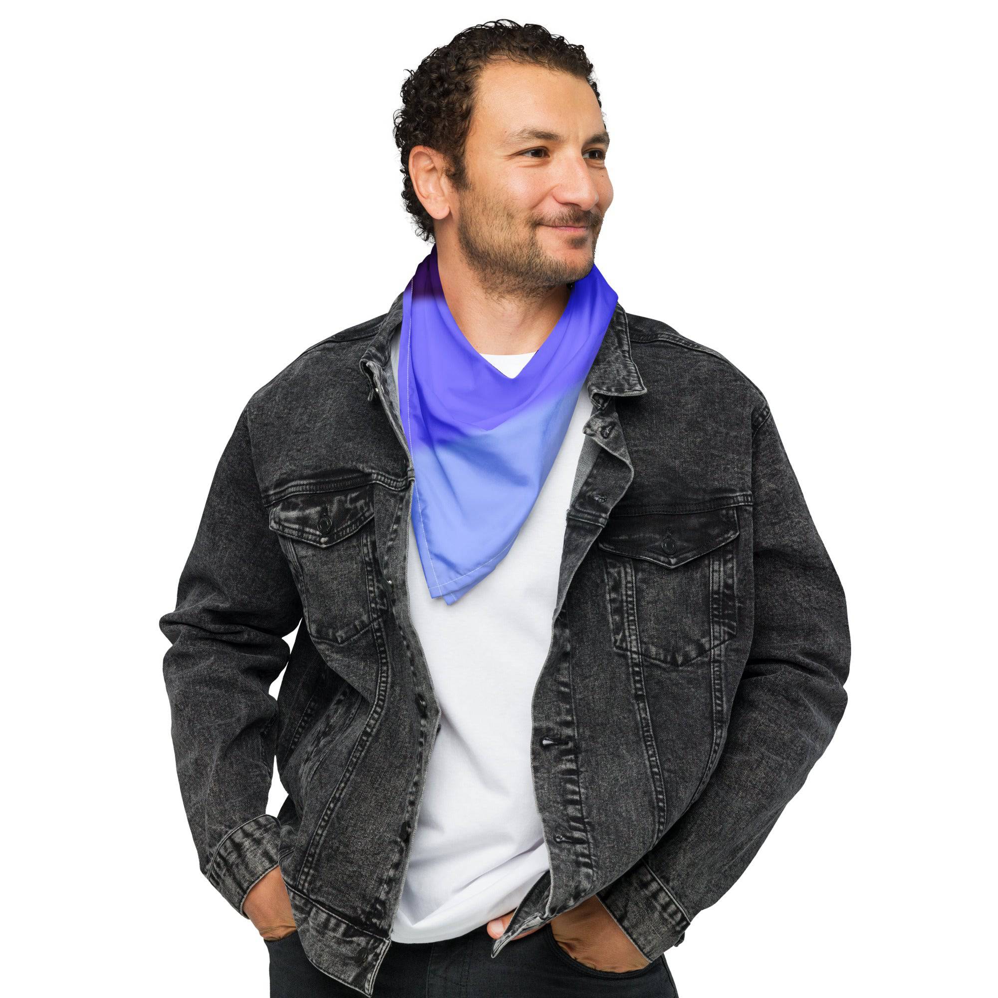Omni pride flag bandana, view 7 — Rose Gold Co