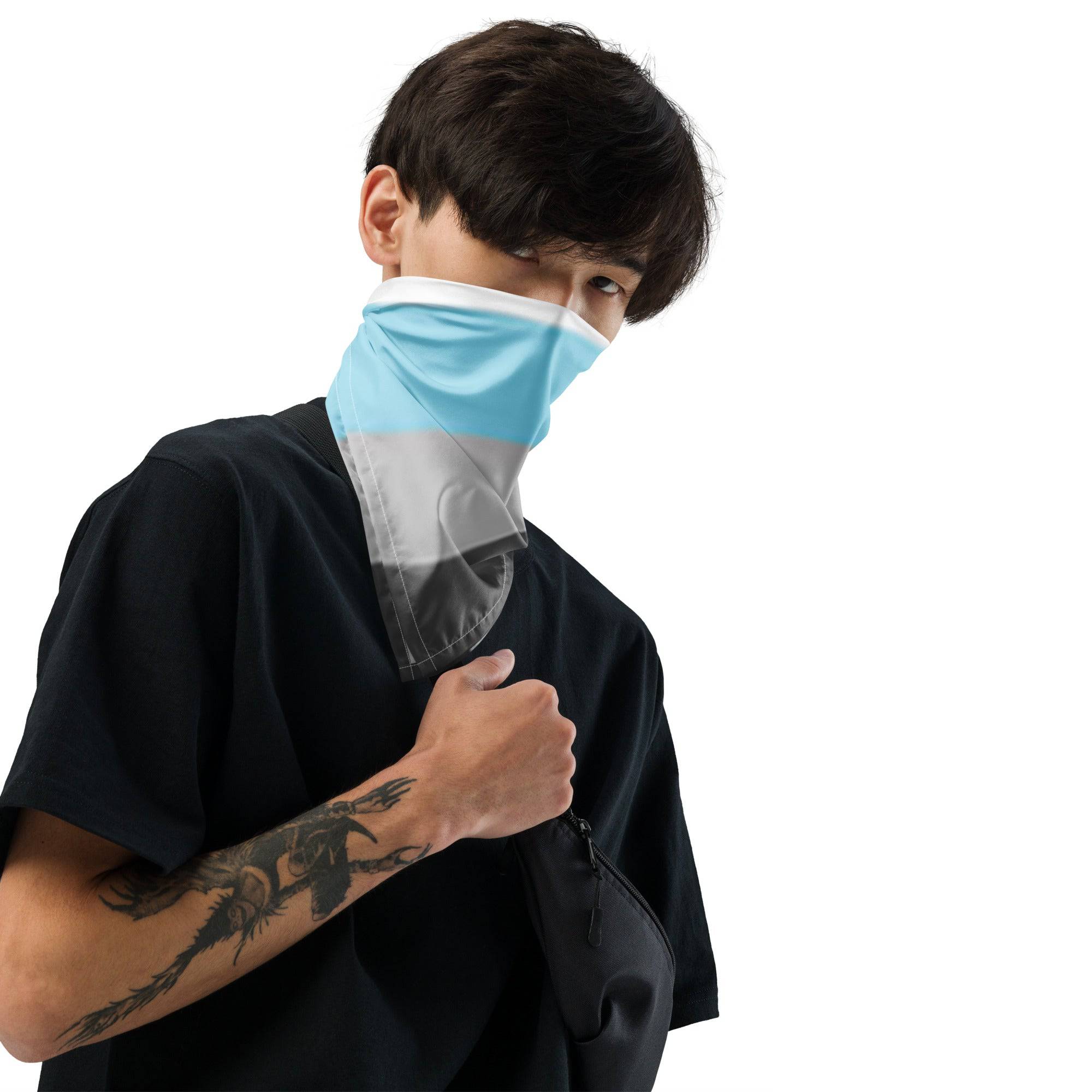Demi boy pride flag bandana, view 6 — Rose Gold Co