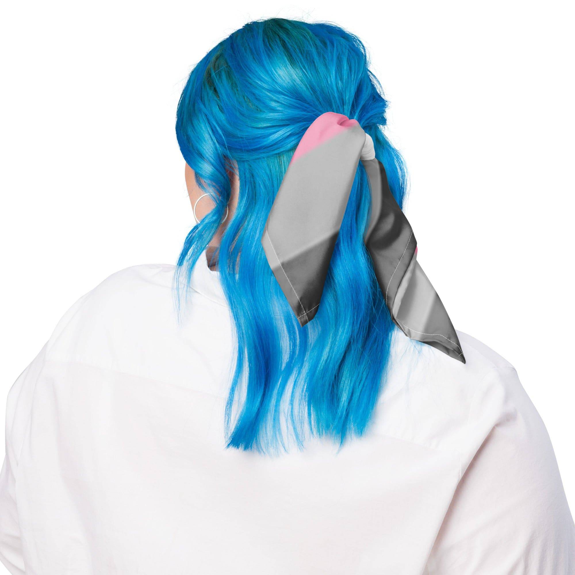 Demi girl pride flag bandana, view 5 — Rose Gold Co