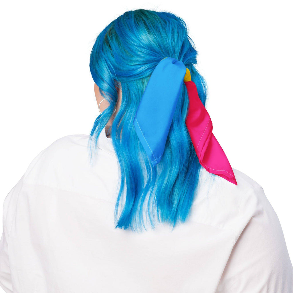 Pansexual pride flag bandana, view 6 — Rose Gold Co
