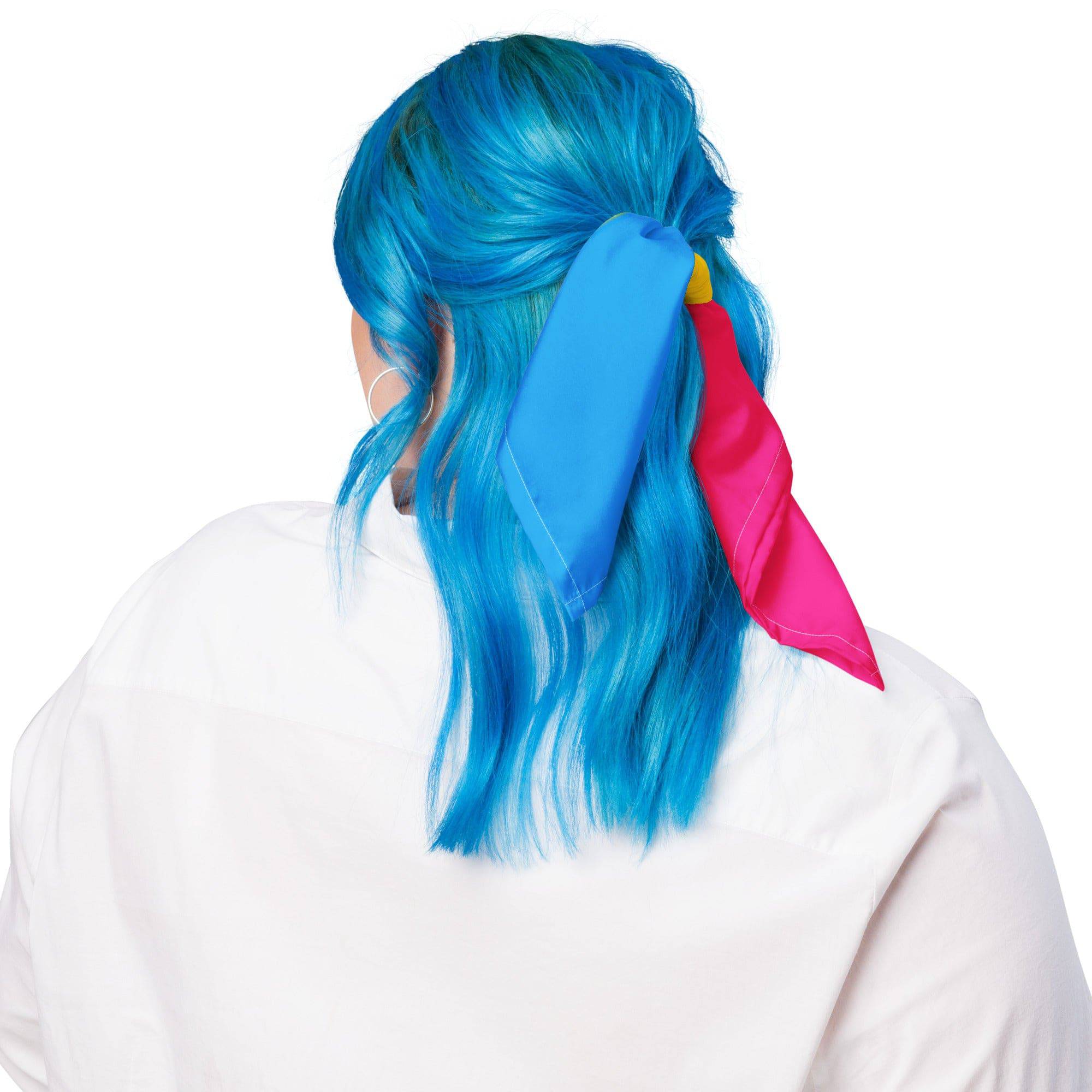 Pansexual pride flag bandana, view 6 — Rose Gold Co