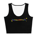Weak & Gay crop top, front view — Rose Gold Co