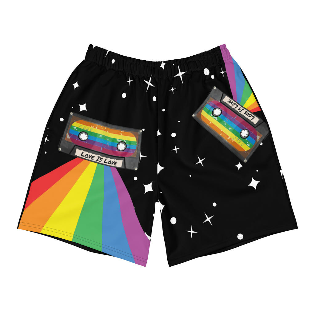 Vintage rainbow gay pride athletic shorts — Rose Gold Co
