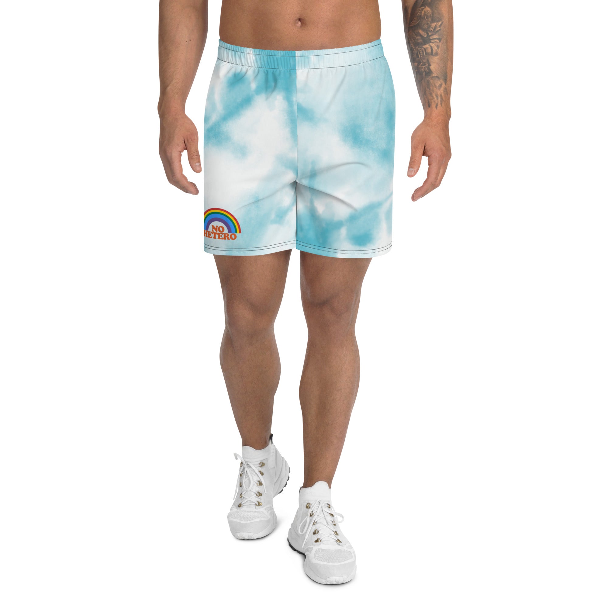 No Hetero athletic shorts, view 2 — Rose Gold Co