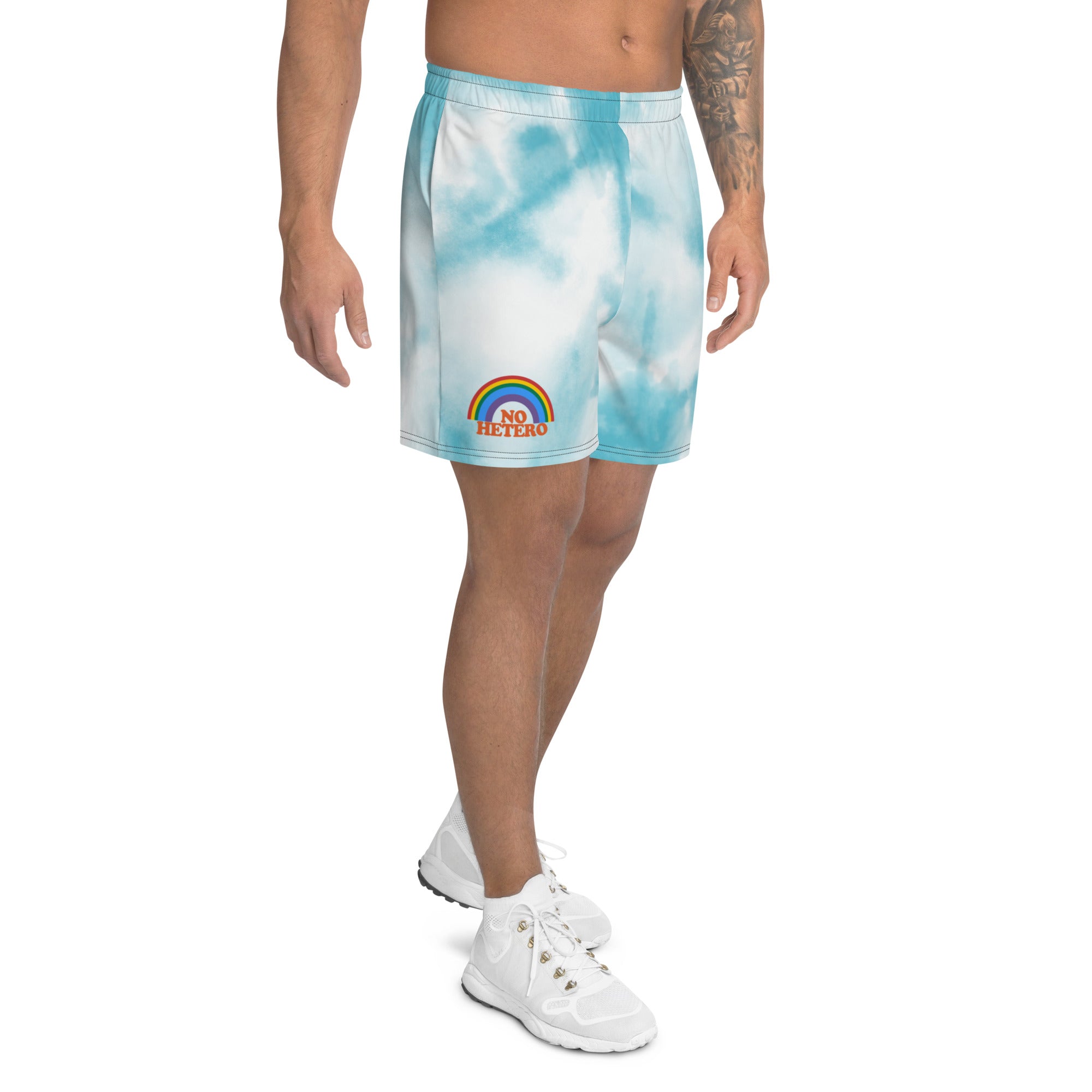 No Hetero athletic shorts, view 3 — Rose Gold Co