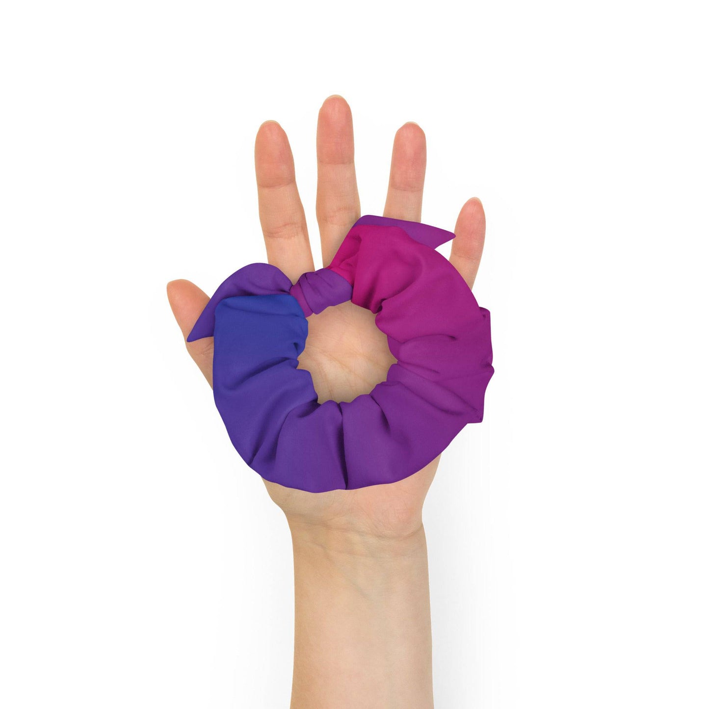 Bisexual Pride Recycled Material Scrunchie - Rose Gold Co. Shop
