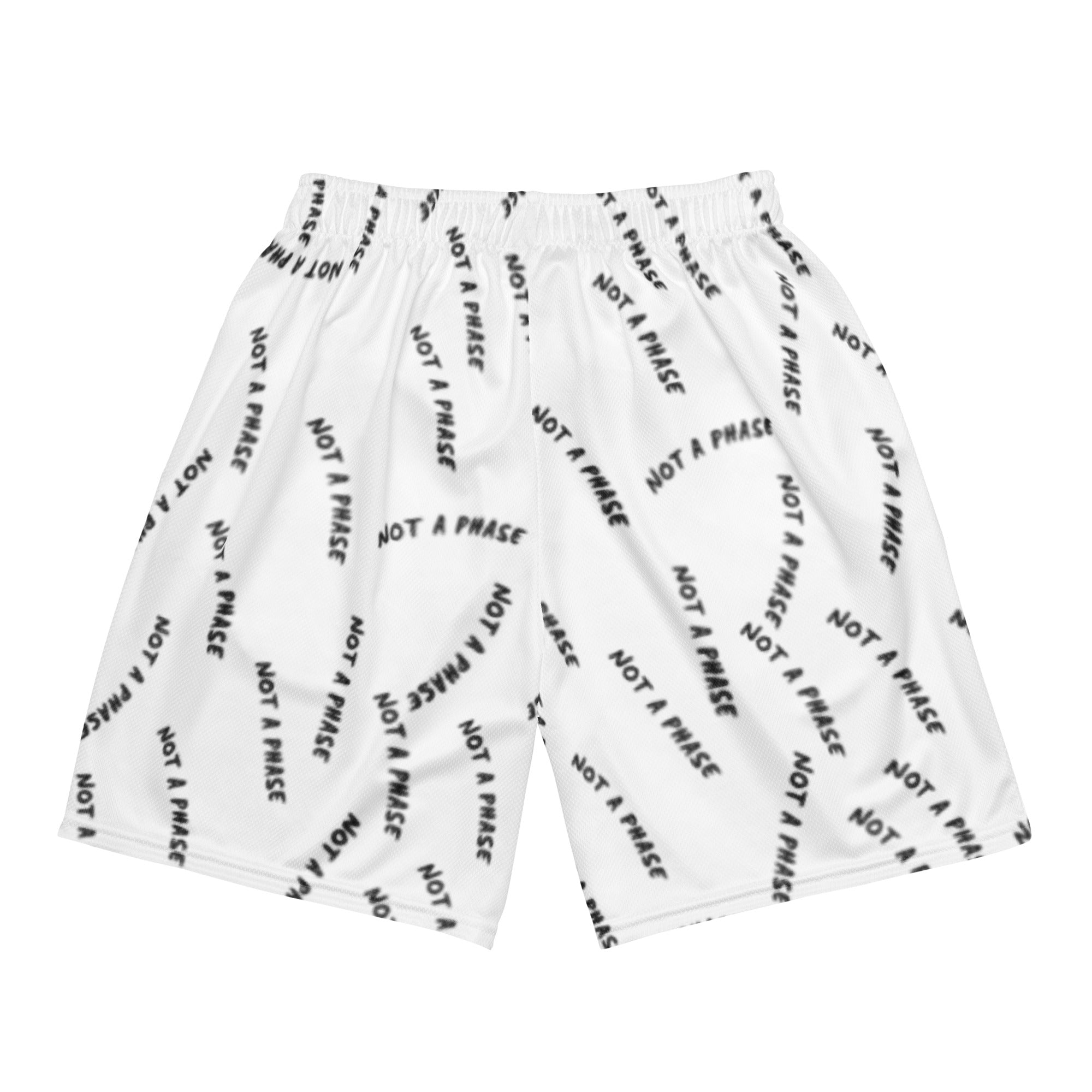 Not A Phase MLM pride mesh shorts, view 7 — Rose Gold Co