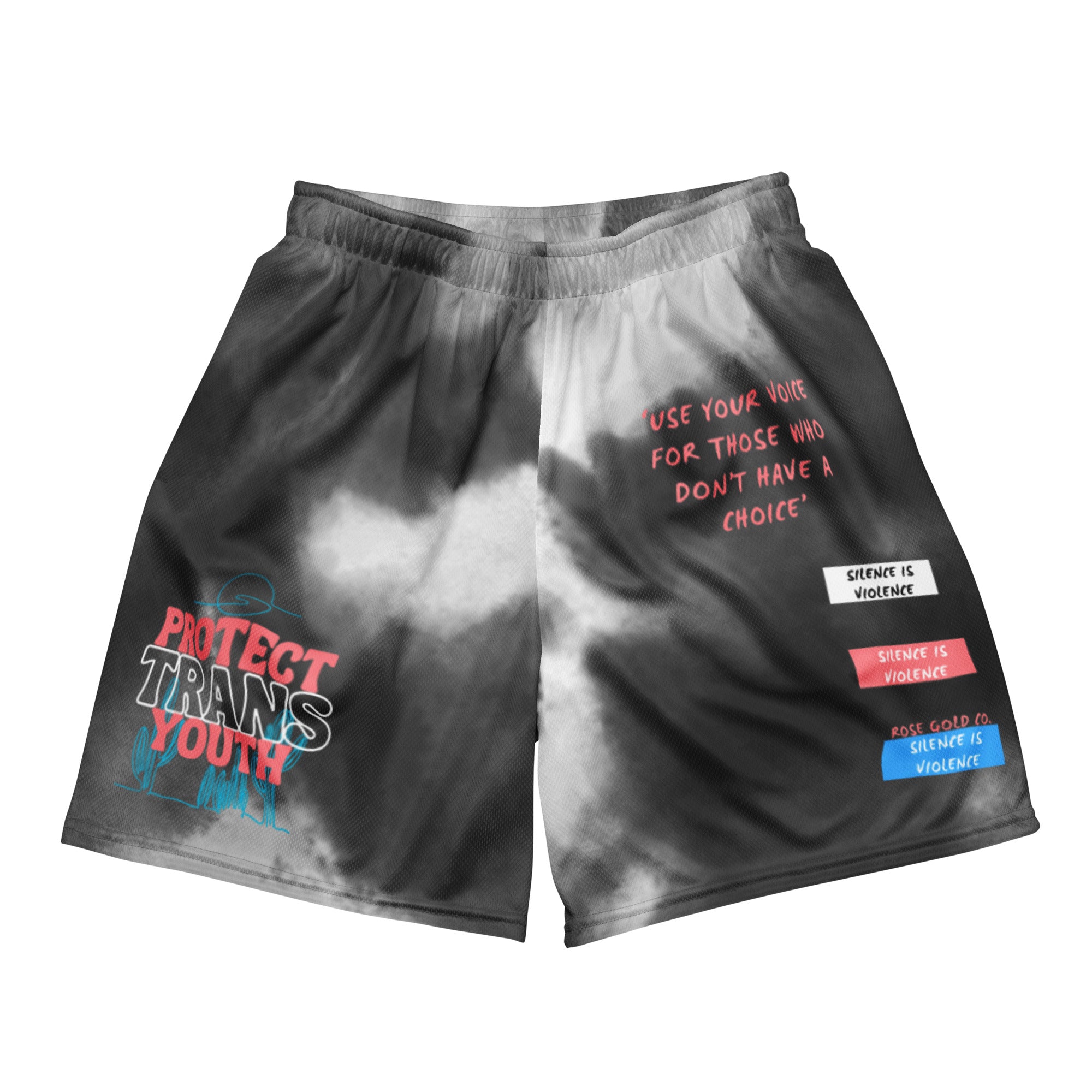 Protect Trans Youth unisex shorts — Rose Gold Co