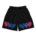 Bisexual heart mesh shorts — Rose Gold Co