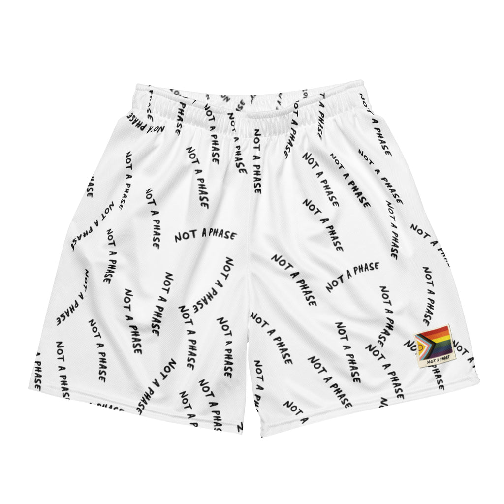 Not A Phase Progress Pride mesh shorts — Rose Gold Co