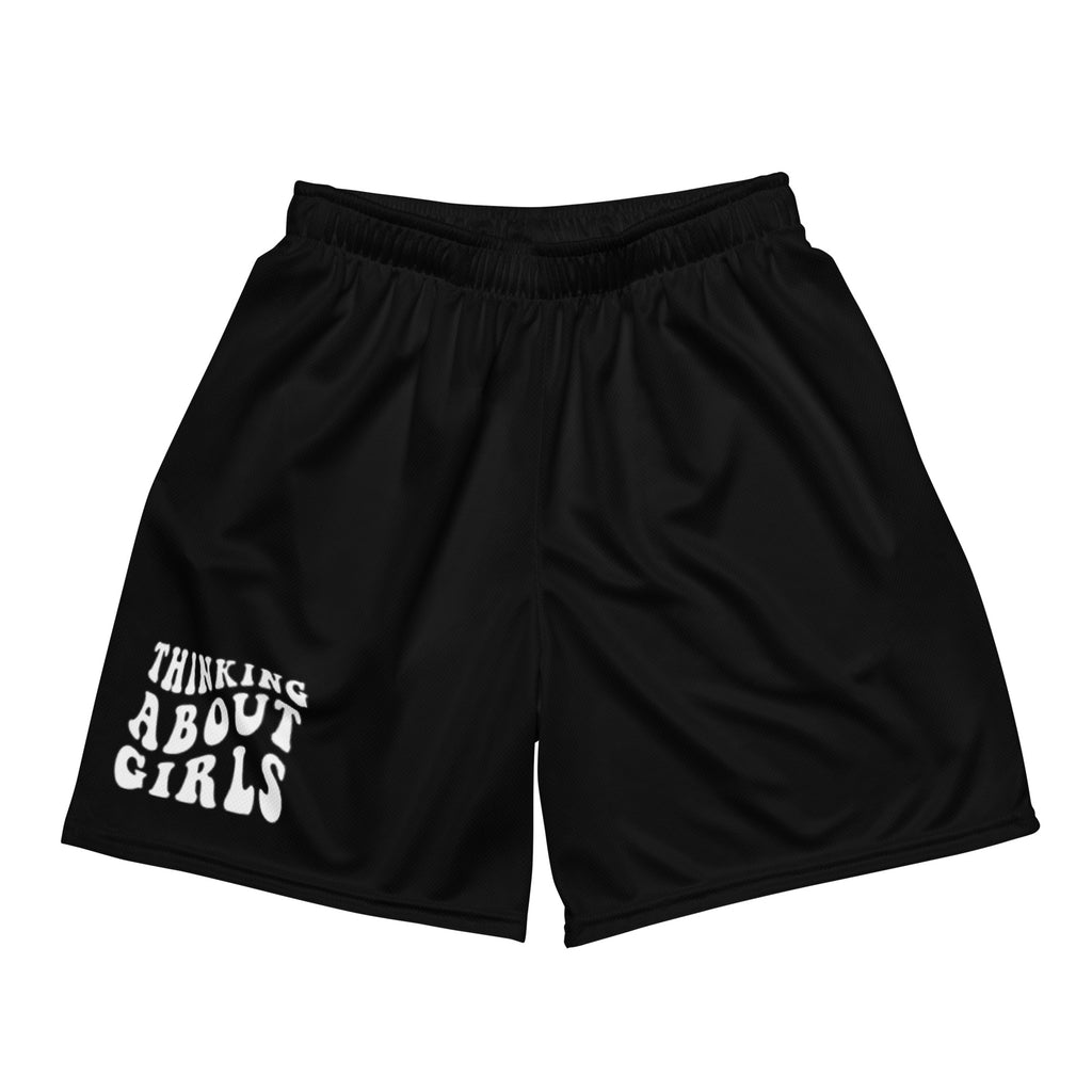 Thinking About Girls mesh shorts — Rose Gold Co