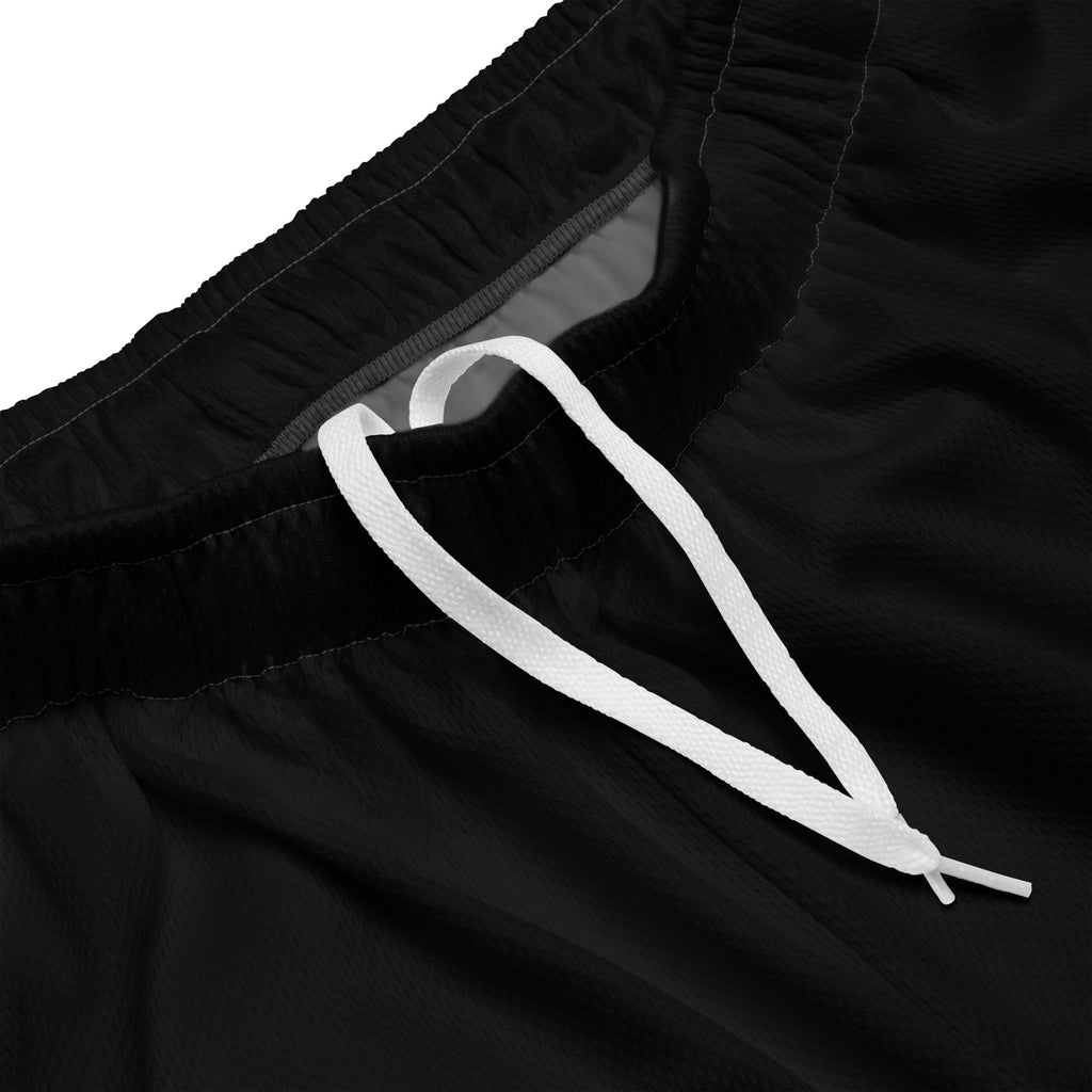 Retro rainbow pride mesh shorts, view 2 — Rose Gold Co