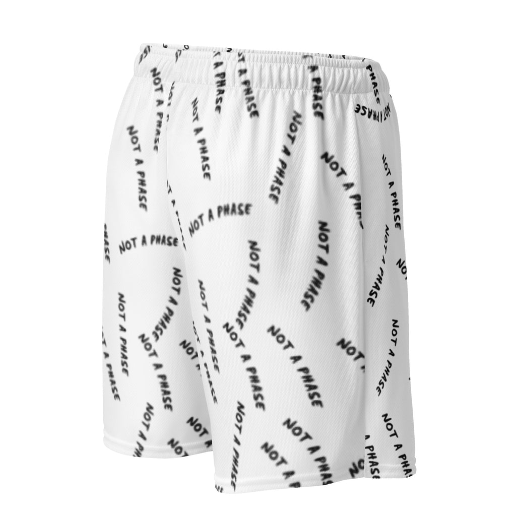 Not A Phase Progress Pride mesh shorts, view 5 — Rose Gold Co