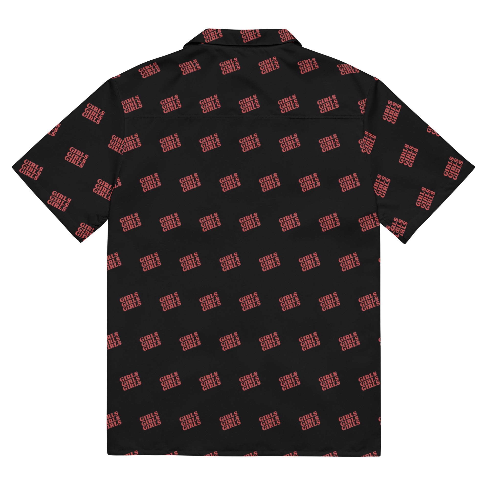 Girls Girls Girls button-up shirt, view 6 — Rose Gold Co
