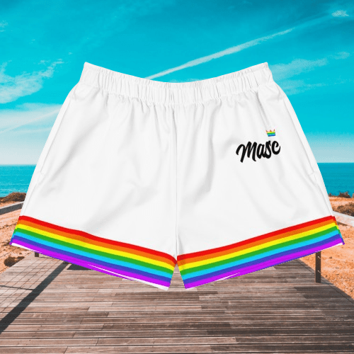 Masc Lesbian Rainbow Pride Shorts - Rose Gold Co. Shop