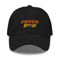 Proud Dad ally pride dad hat, front view — Rose Gold Co