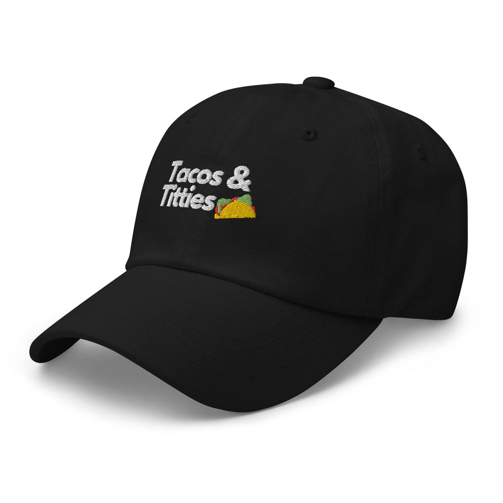Tacos and Titties lesbian dad hat, view 3 — Rose Gold Co