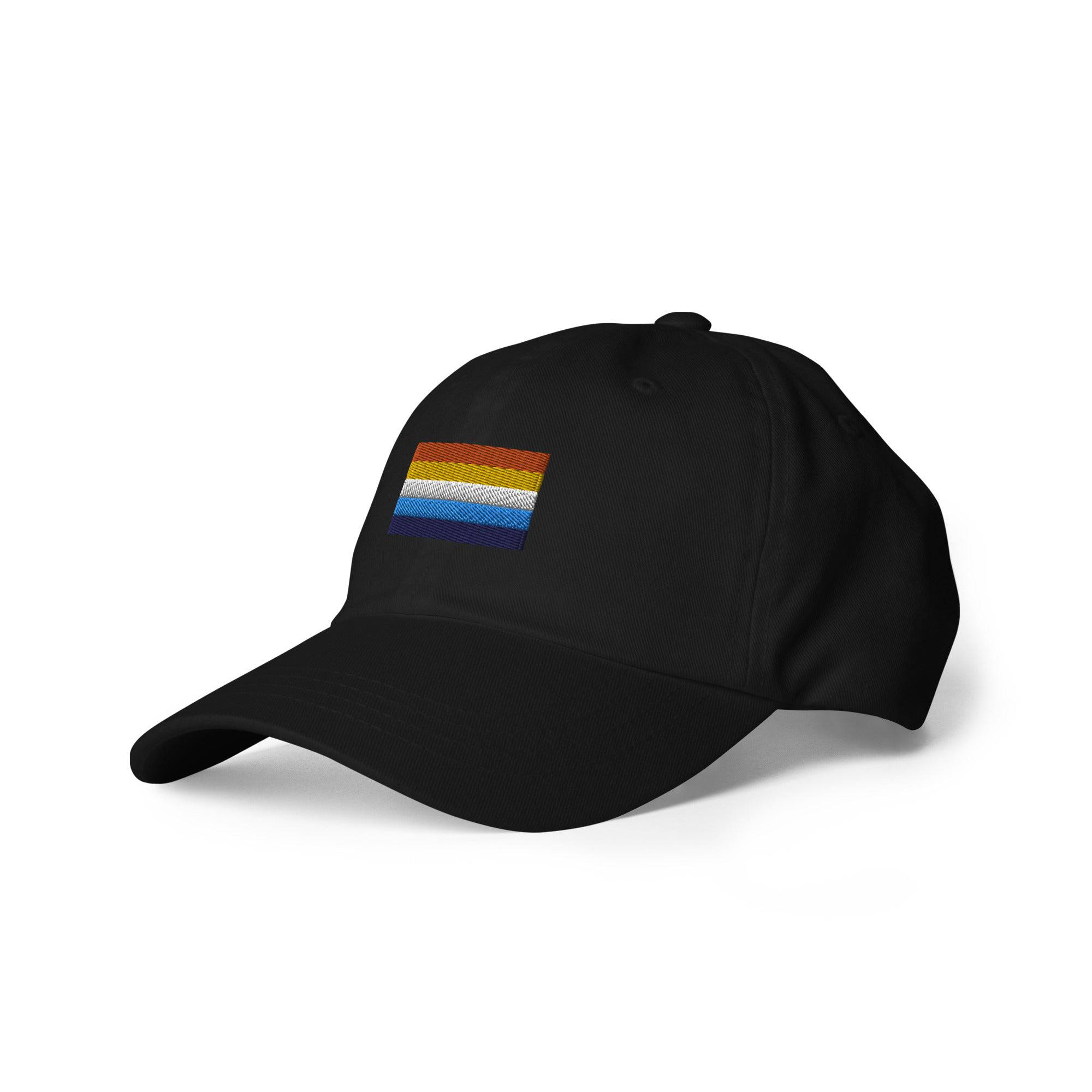 Aroace flag dad hat, view 3 — Rose Gold Co