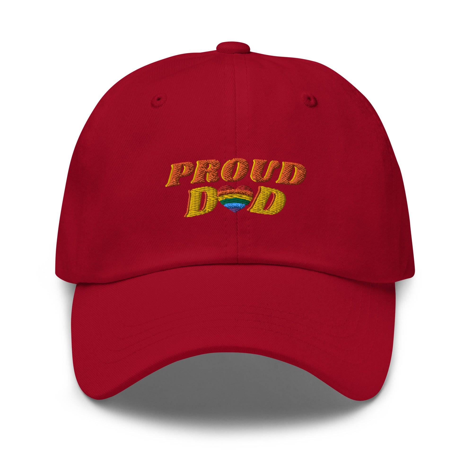 Proud Dad ally pride dad hat, view 7 — Rose Gold Co