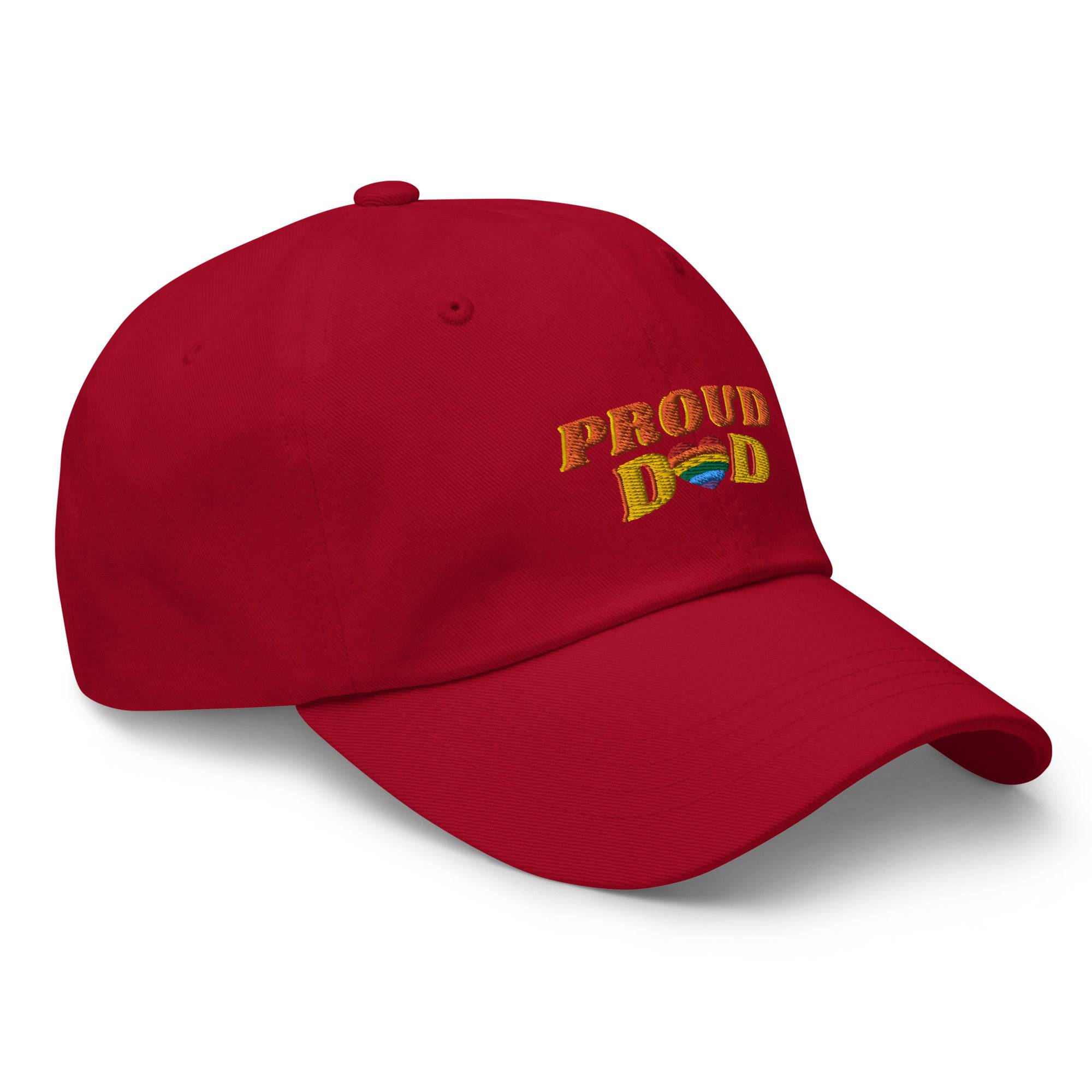 Proud Dad ally pride dad hat, view 8 — Rose Gold Co