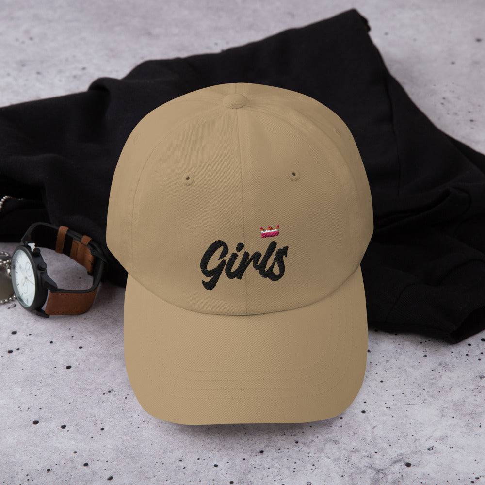 Girls Lesbian Pride Royalty Crown Dad hat - Rose Gold Co. Shop