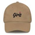 Girls lesbian pride crown dad hat, view 4 — Rose Gold Co