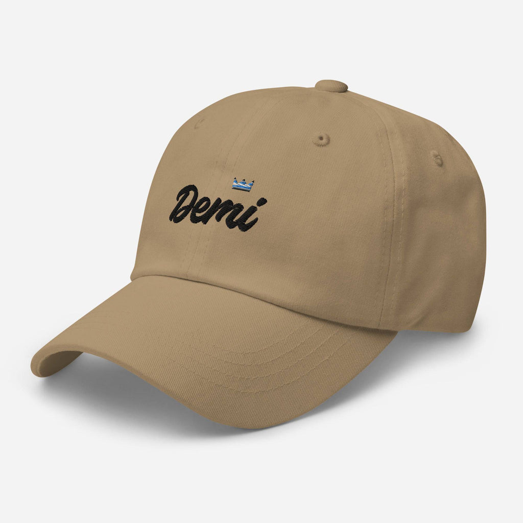 Demiboy pride crown dad hat, view 2 — Rose Gold Co