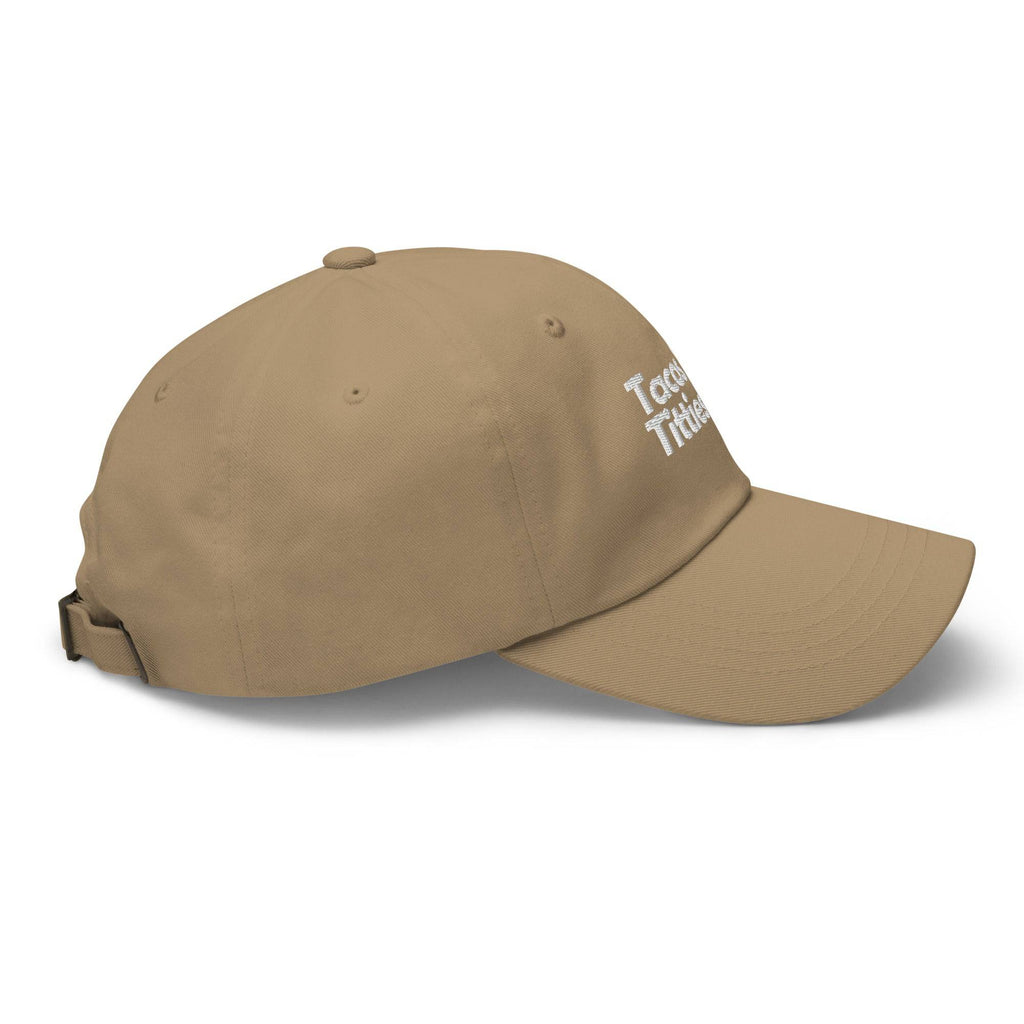 Tacos and Titties lesbian dad hat, view 5 — Rose Gold Co