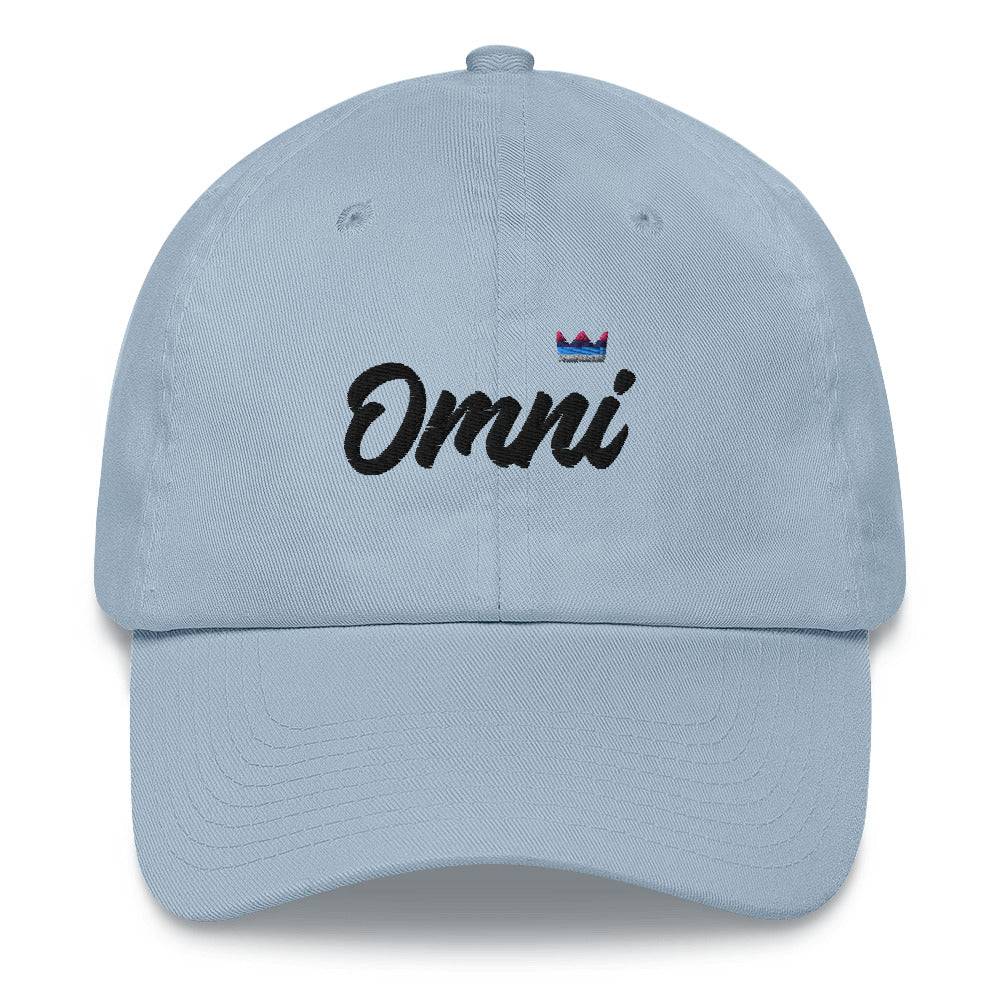 Omnisexual pride crown dad hat, view 8 — Rose Gold Co