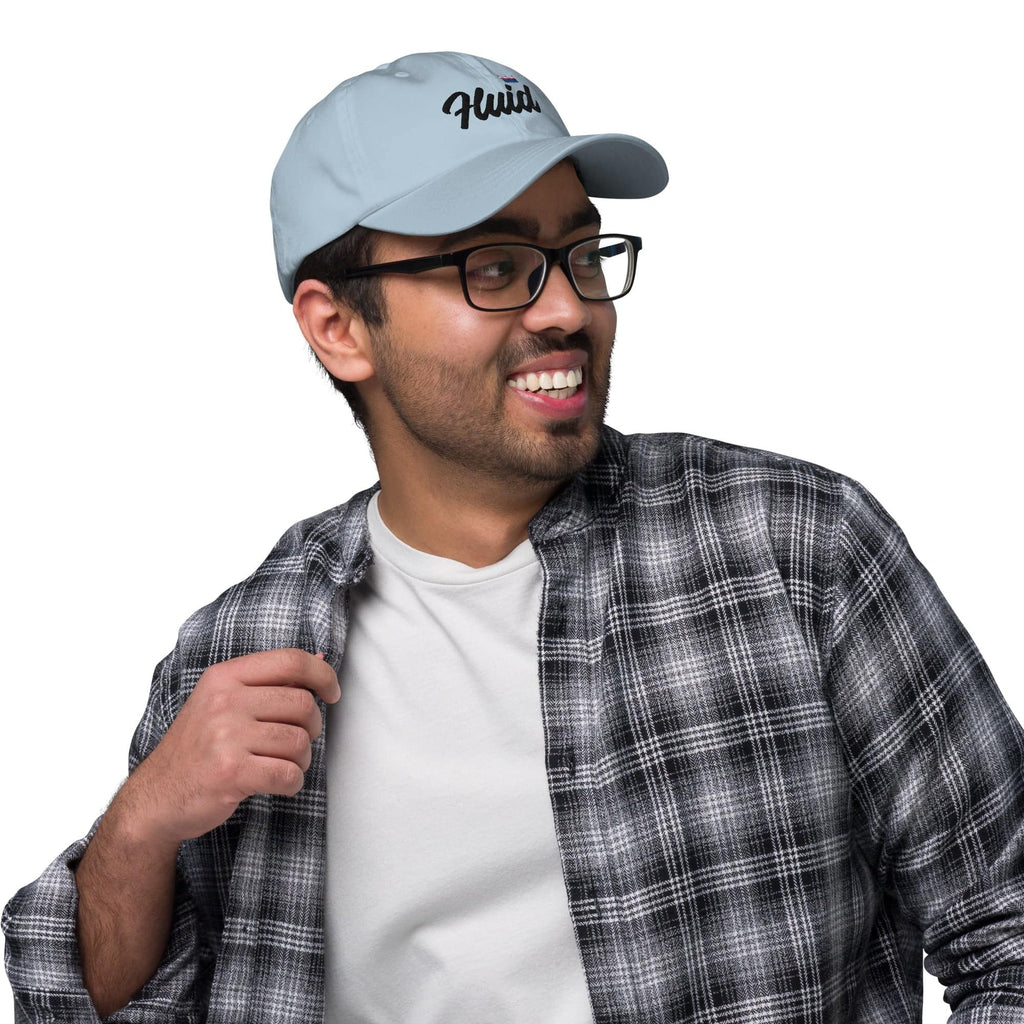 Genderfluid pride crown dad hat, view 12 — Rose Gold Co