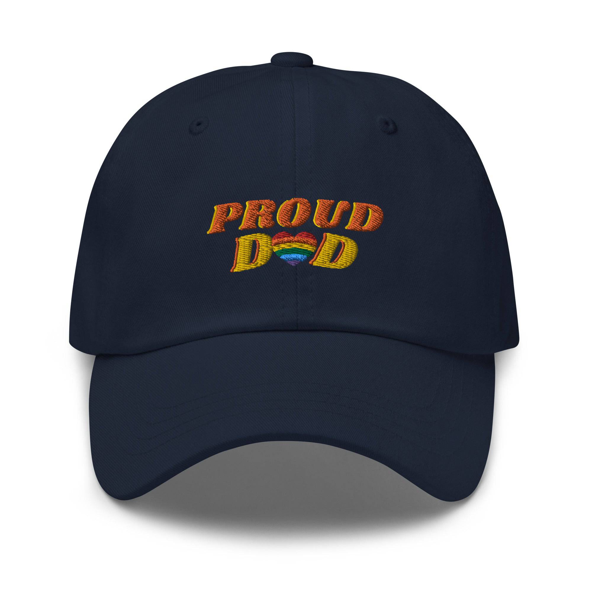 Proud Dad ally pride dad hat, view 4 — Rose Gold Co