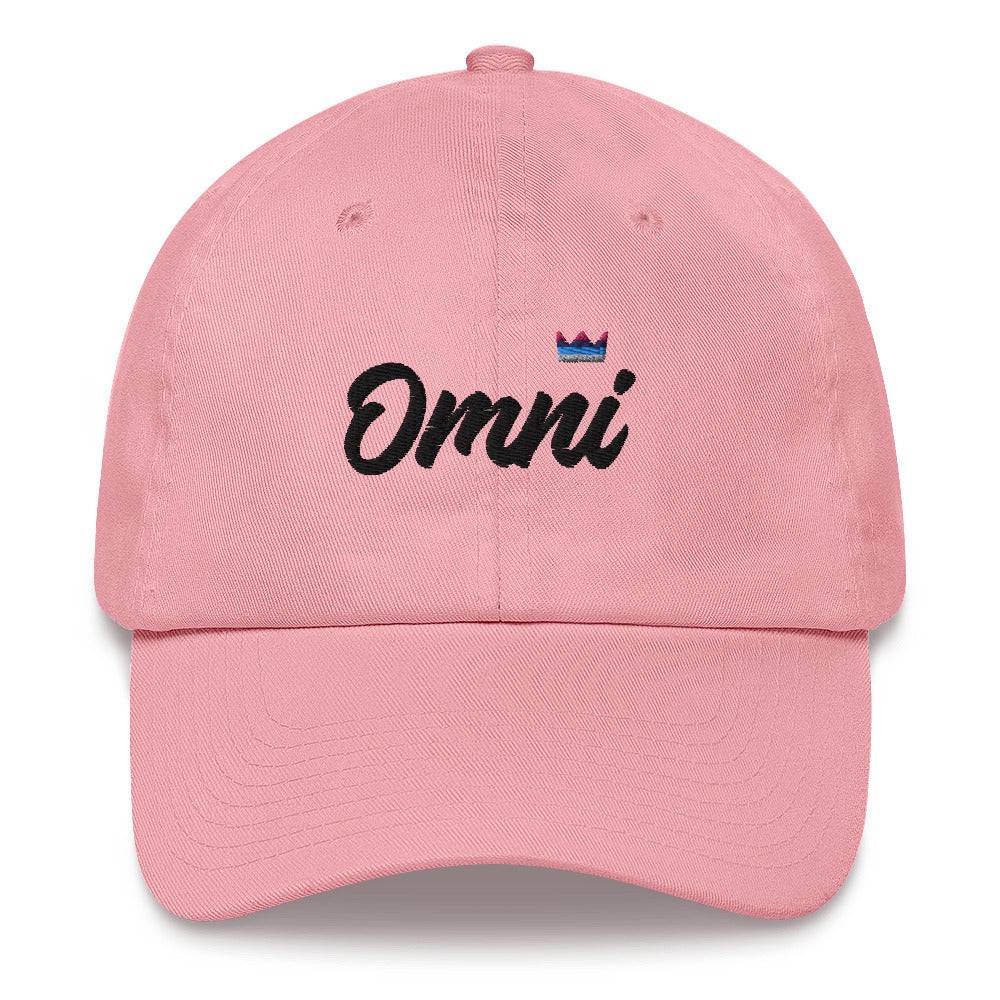 Omnisexual pride crown dad hat, view 7 — Rose Gold Co