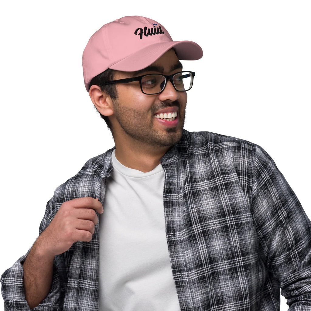 Genderfluid pride crown dad hat, view 10 — Rose Gold Co