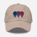 Bisexual Pride Smiley Face Dad hat - Rose Gold Co. Shop