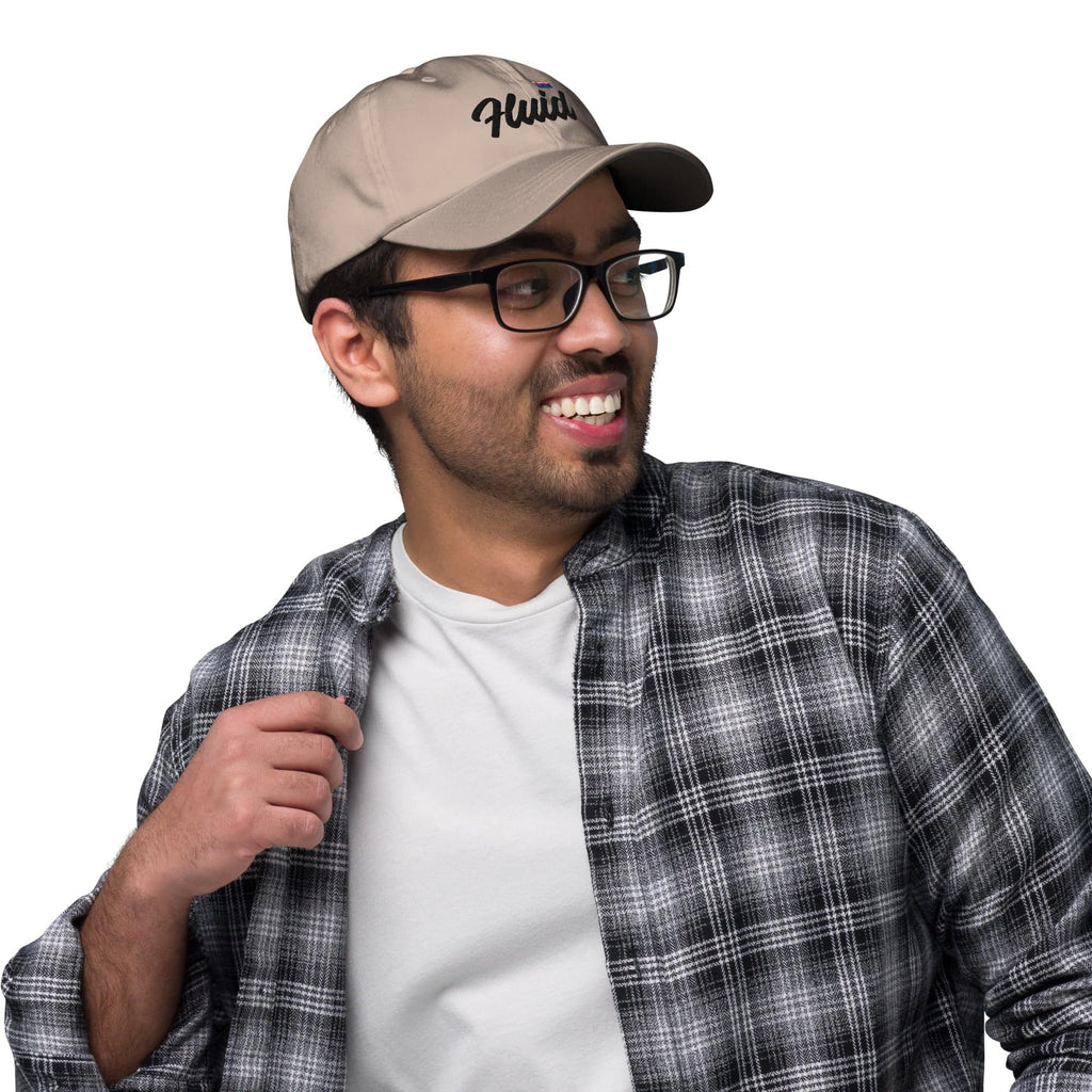 Genderfluid pride crown dad hat, view 8 — Rose Gold Co