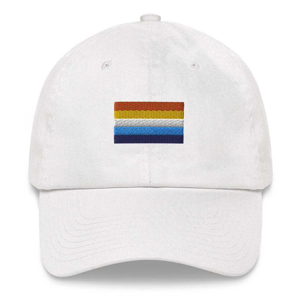 Aroace flag dad hat, view 10 — Rose Gold Co