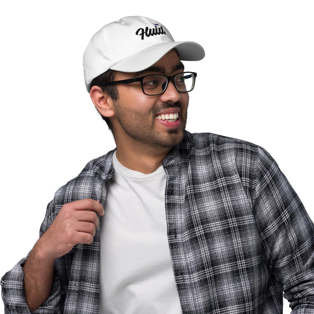 Genderfluid pride crown dad hat, view 14 — Rose Gold Co
