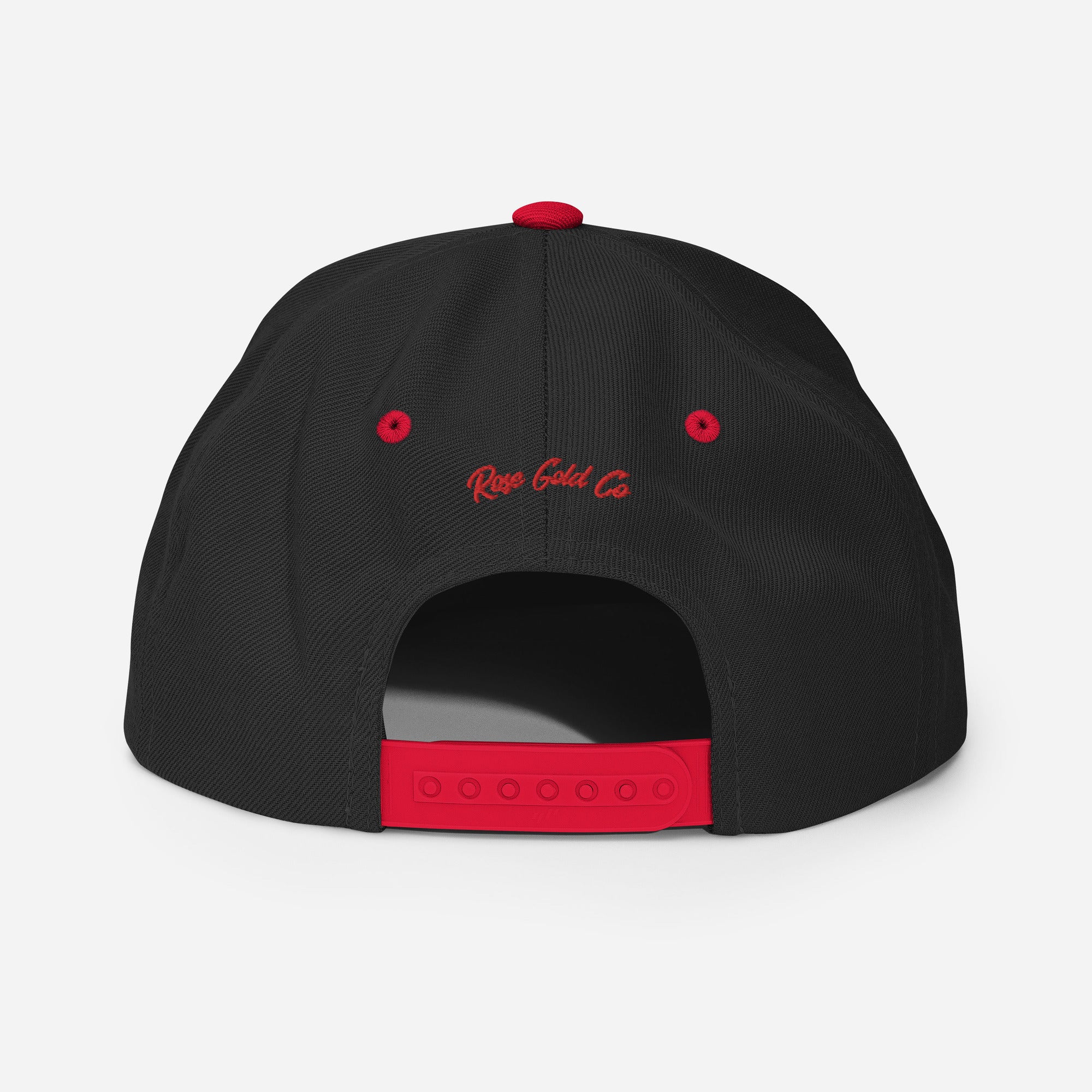Cisn't Racin' Red Edition snapback hat, view 5 — Rose Gold Co