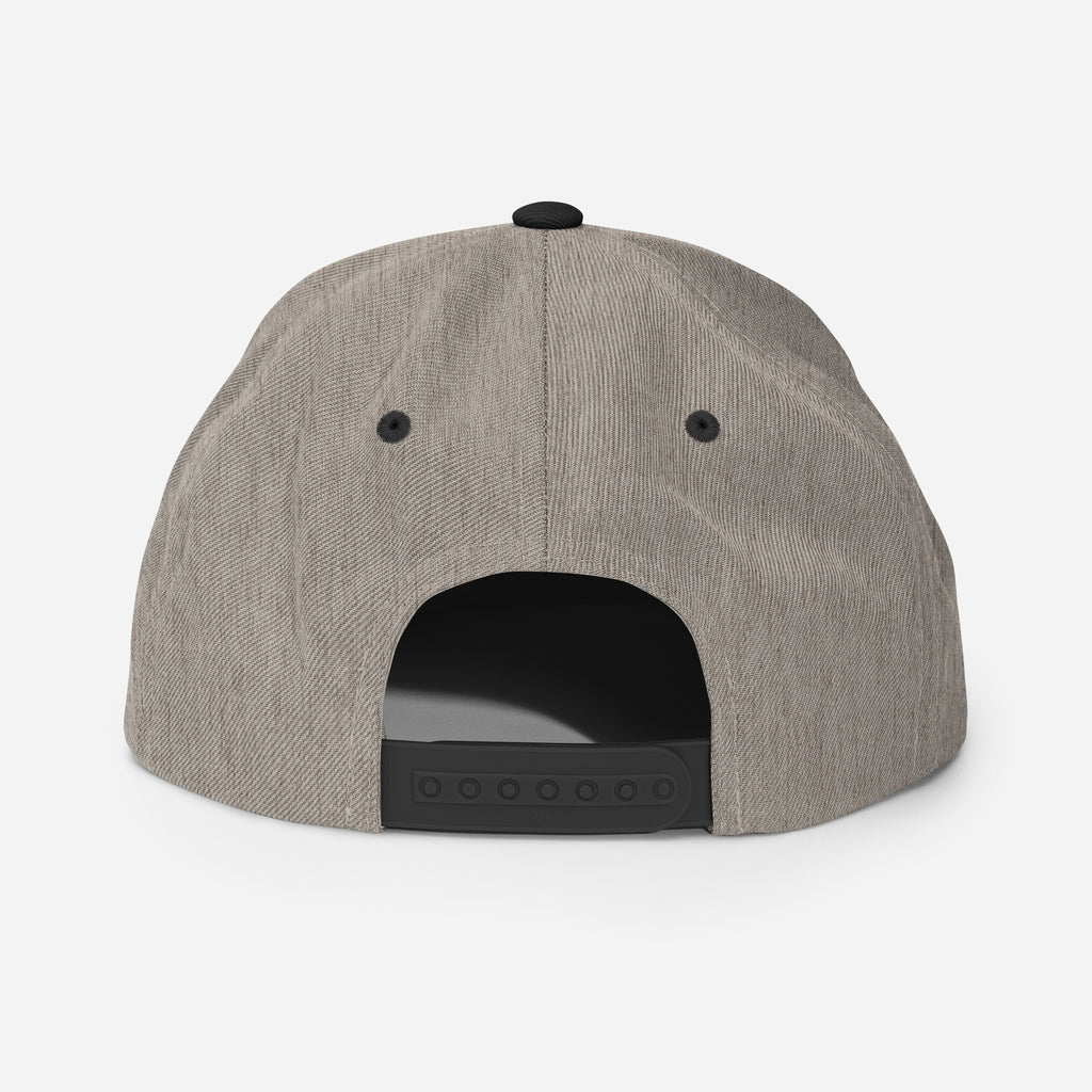I Let Femmes Top Me snapback hat, back view — Rose Gold Co
