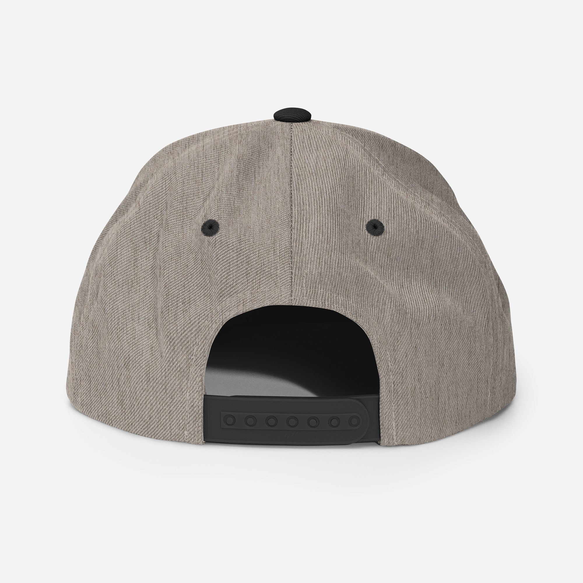I Let Femmes Top Me snapback hat, back view — Rose Gold Co