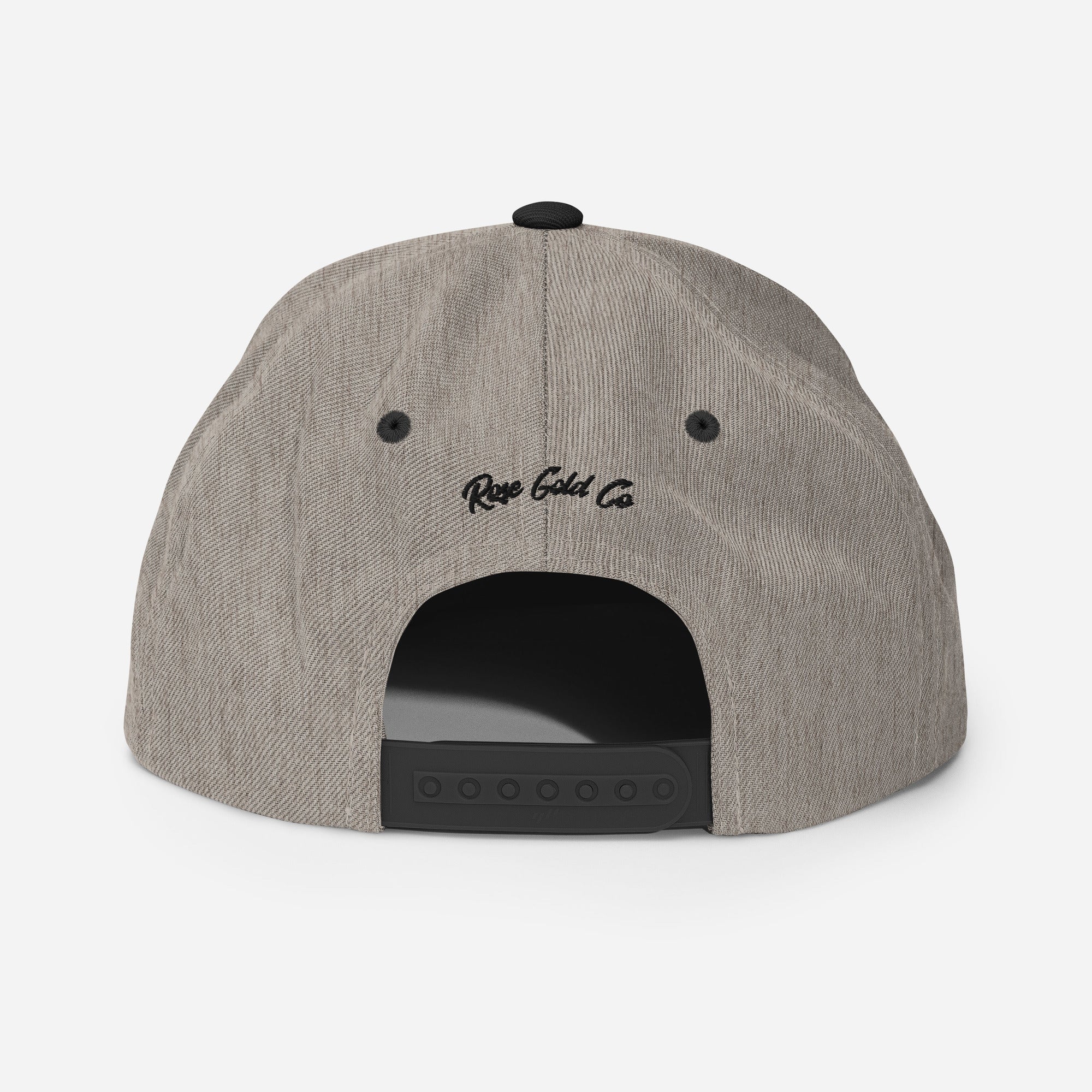 World's Best Ex-Girlfriend snapback hat, back view — Rose Gold Co