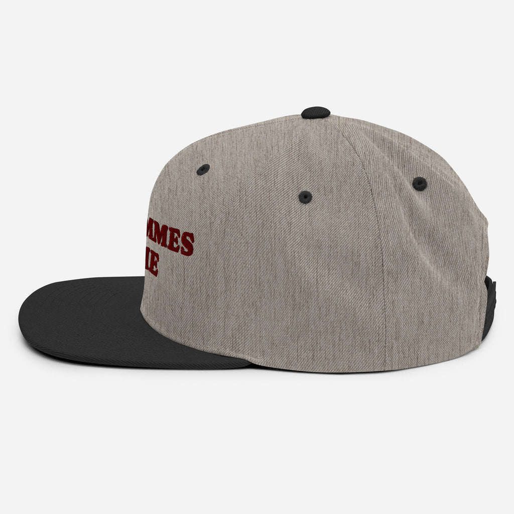 I Let Femmes Top Me snapback hat, view 5 — Rose Gold Co