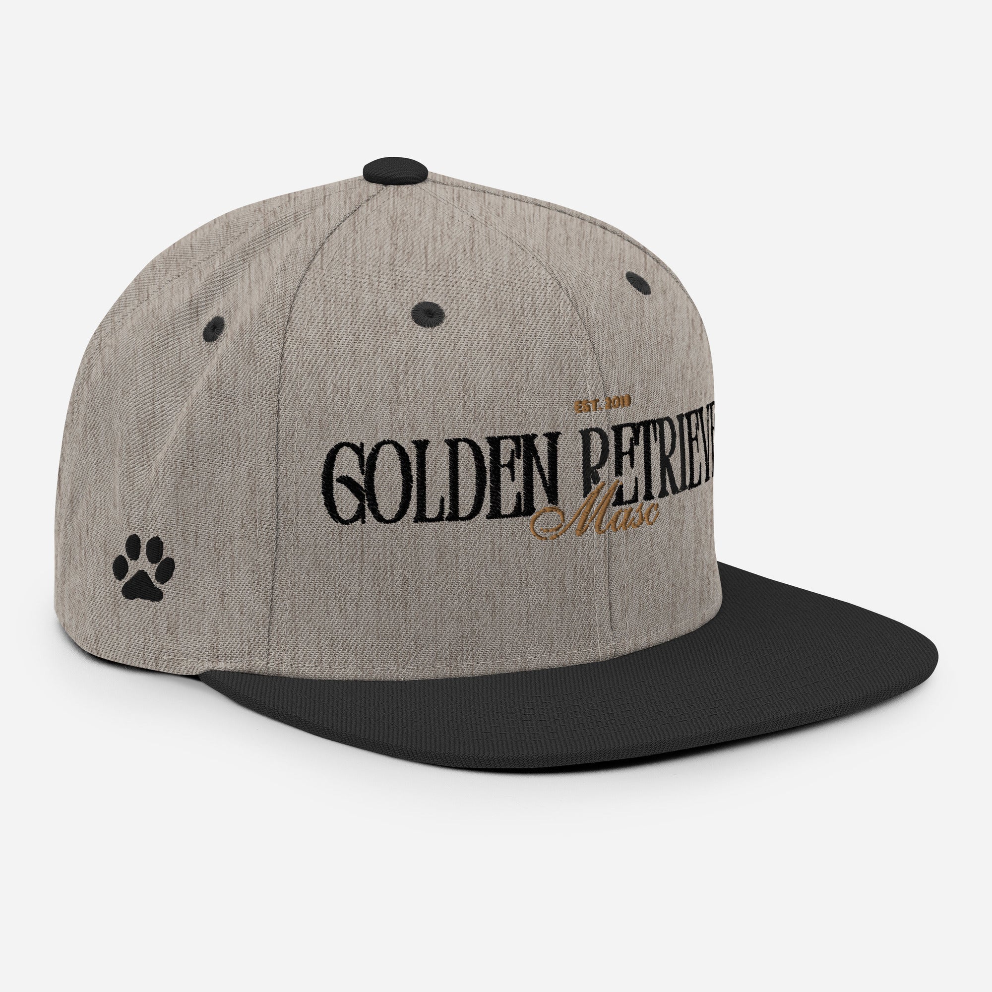 Golden Retriever Masc snapback hat, view 9 — Rose Gold Co