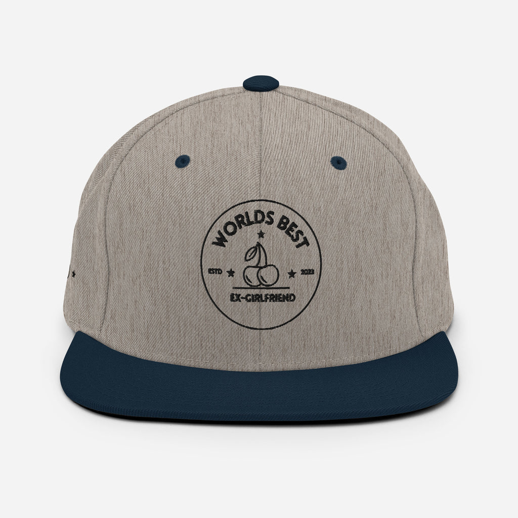 World's Best Ex-Girlfriend snapback hat, view 9 — Rose Gold Co