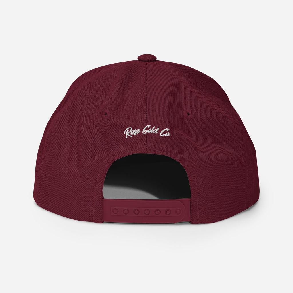 Cisn't snapback hat, view 8 — Rose Gold Co