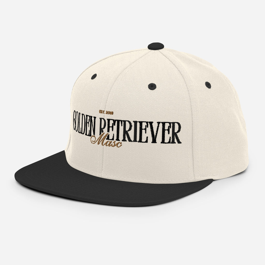 Golden Retriever Masc snapback hat, view 11 — Rose Gold Co