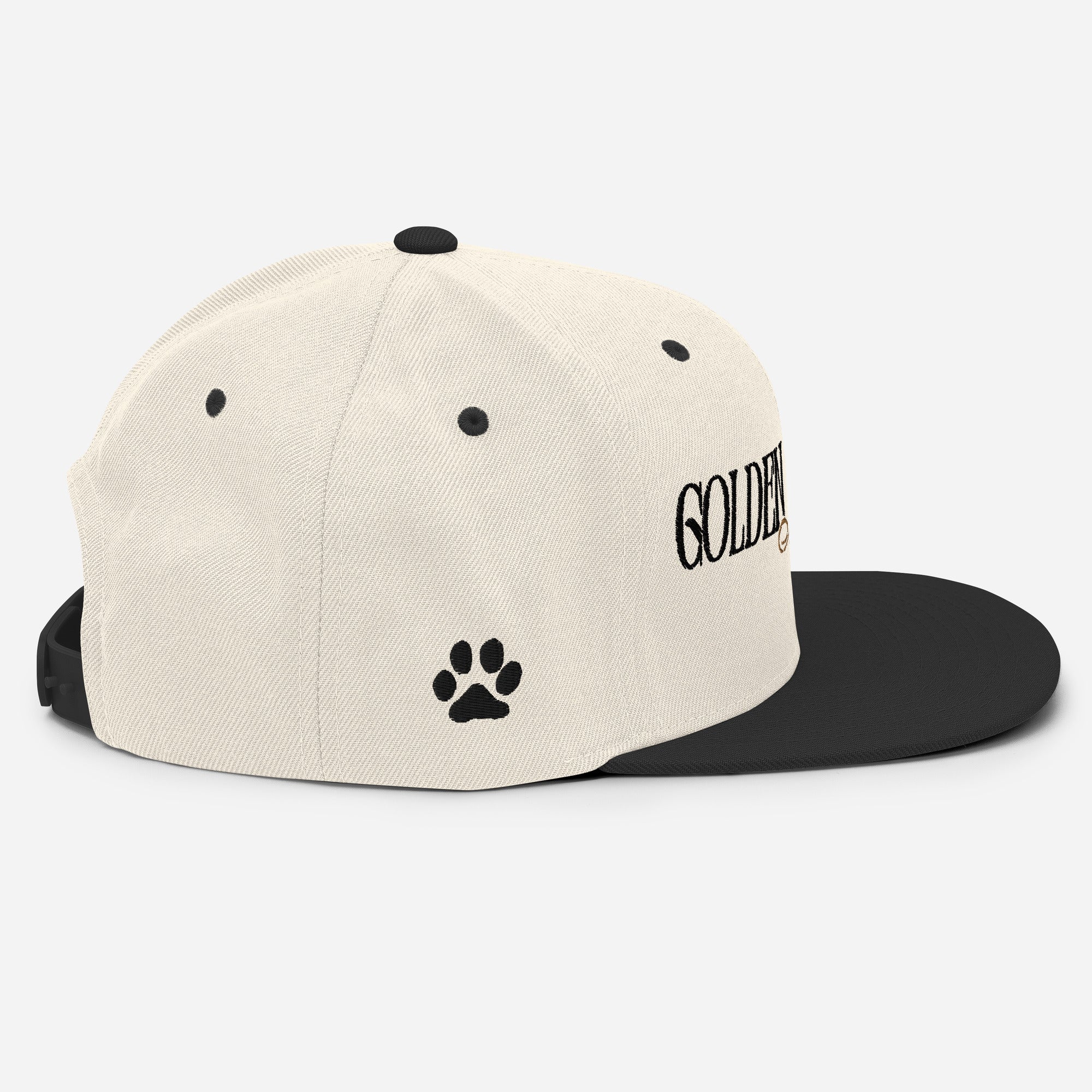 Golden Retriever Masc snapback hat, view 10 — Rose Gold Co