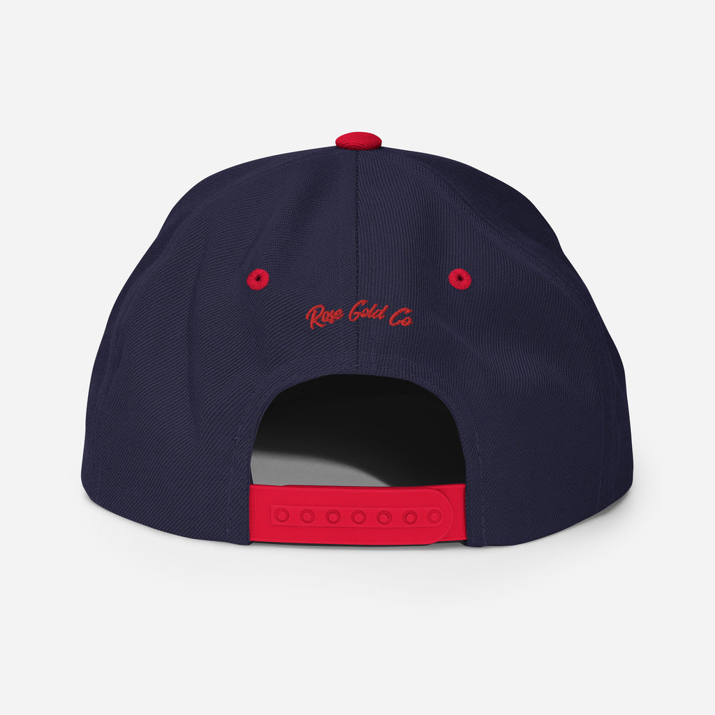 Cisn't Racin' Red Edition snapback hat, view 9 — Rose Gold Co