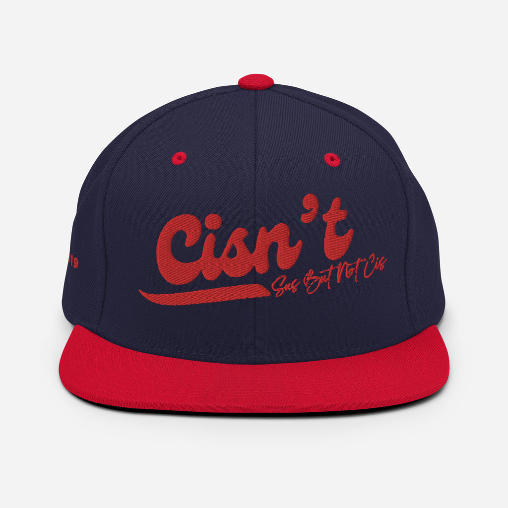 Cisn't Racin' Red Edition snapback hat, view 10 — Rose Gold Co